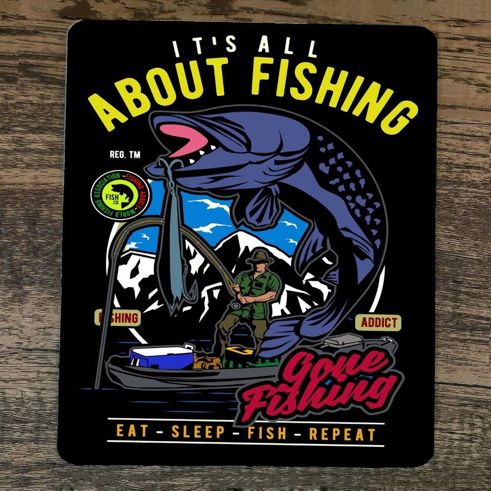 Mouse Pad Its All‎ About Fishing